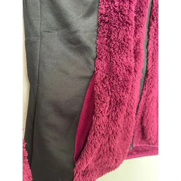 Columbia Purple Fleece Jacket Full Zip Plush Sherpa Winter Outdoor Coat Size S - Picture 4 of 6